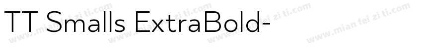 TT Smalls ExtraBold字体转换